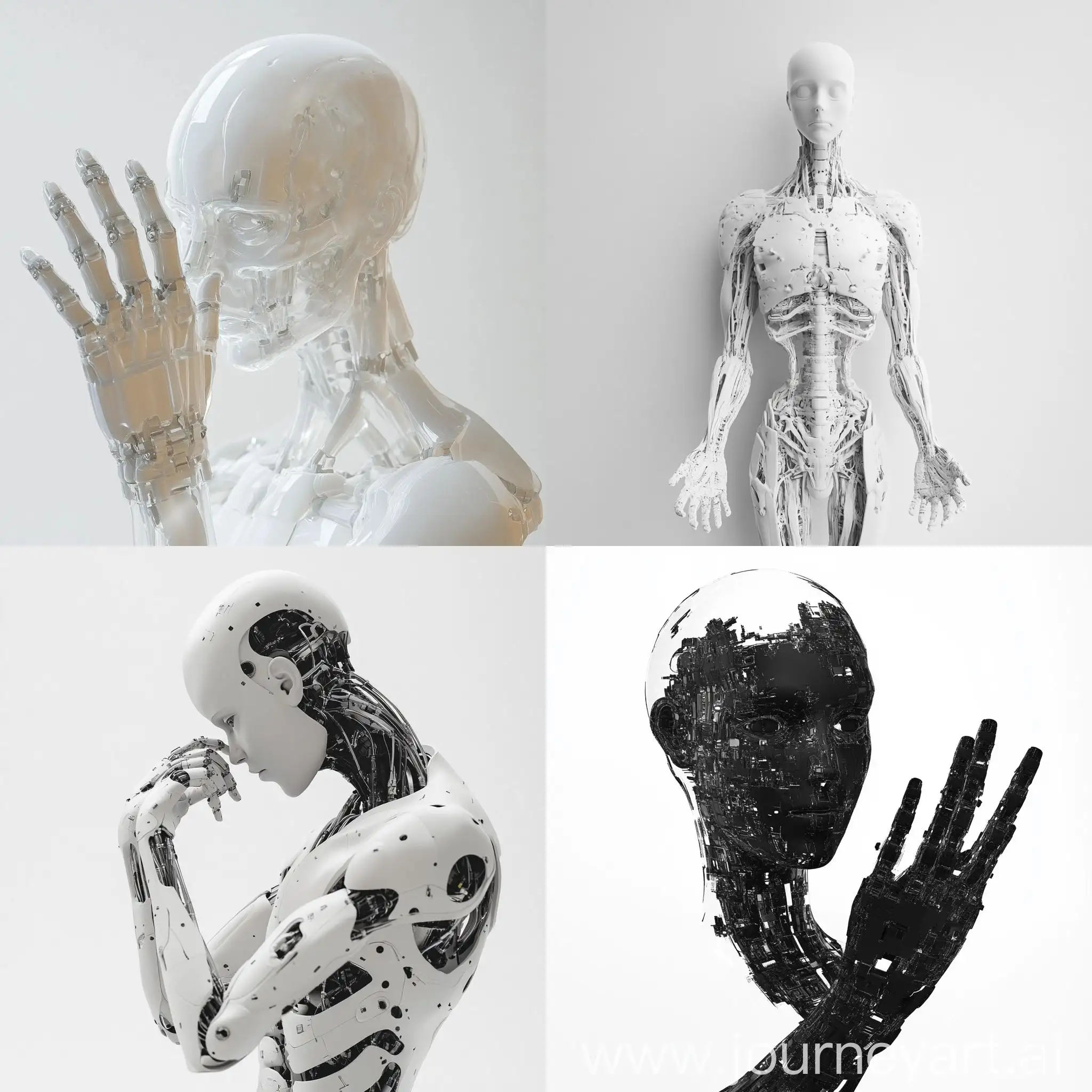 HumanLike-Robot-Figure-Printed-by-3D-Printer-on-White-Background