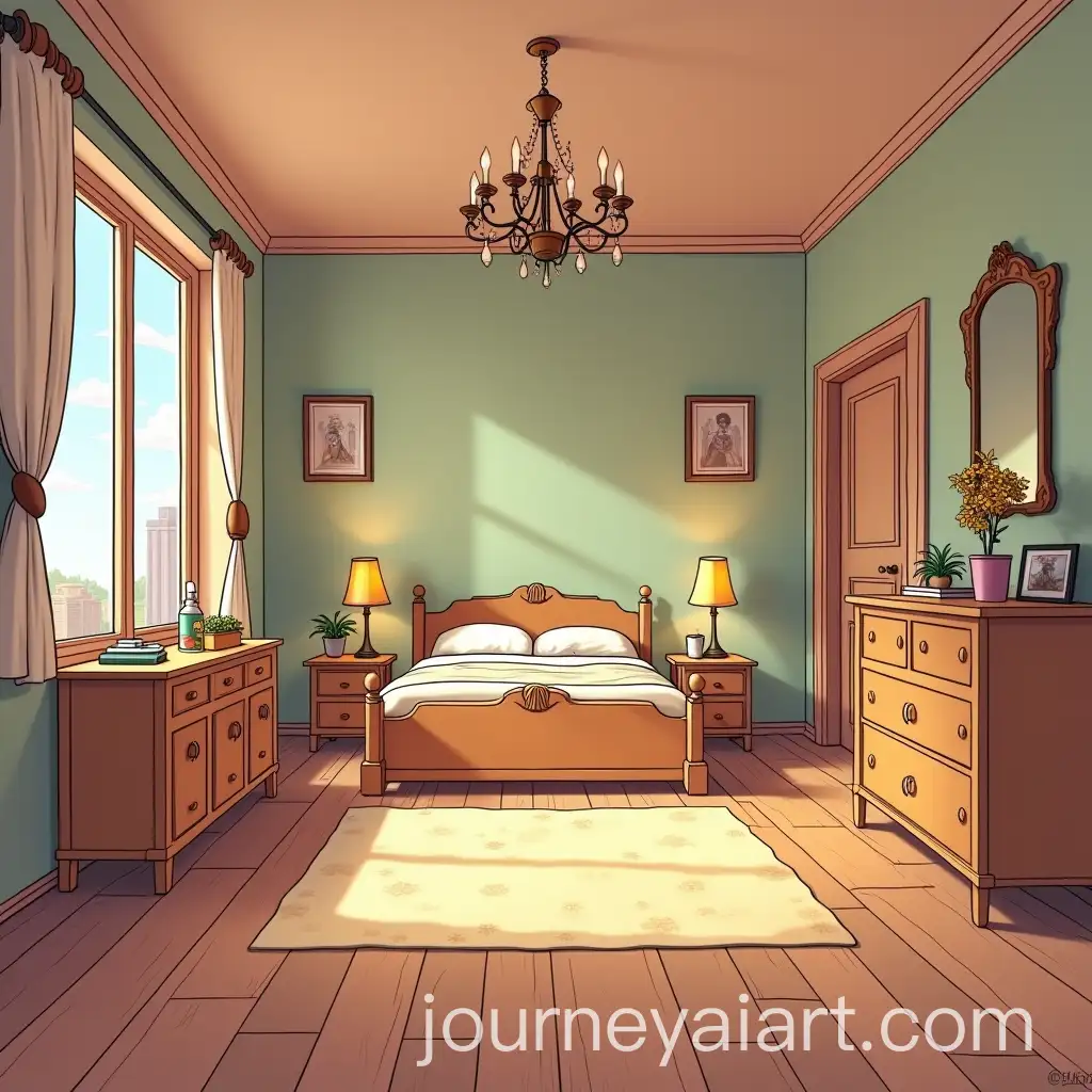 AI-Image-Prompt-ExpansionEmpty-Room-with-Wood-Floor-in-Simpsons-Style