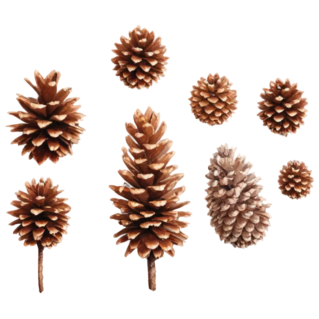 Pine-Cones-and-Blossoms-PNG-Clipart-HighQuality-Transparent-Image-for-Versatile-Design-Use