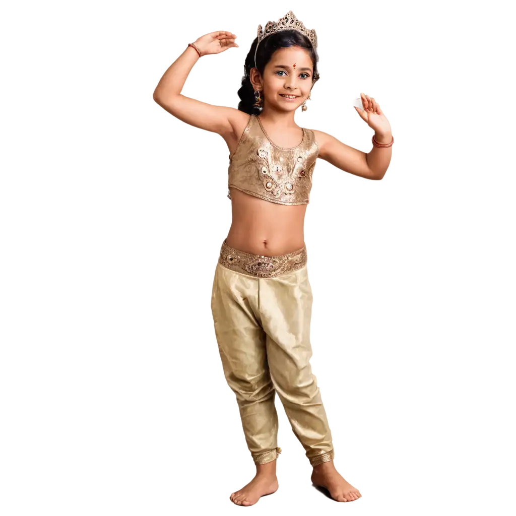 Little-Child-Performing-East-Indian-Dance-PNG-Vibrant-Cultural-Expression-in-HighQuality-Format