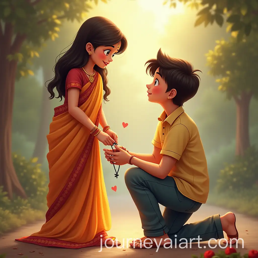 Boy-Tying-Black-Thread-on-Girlfriends-Ankle-in-Intimate-Moment