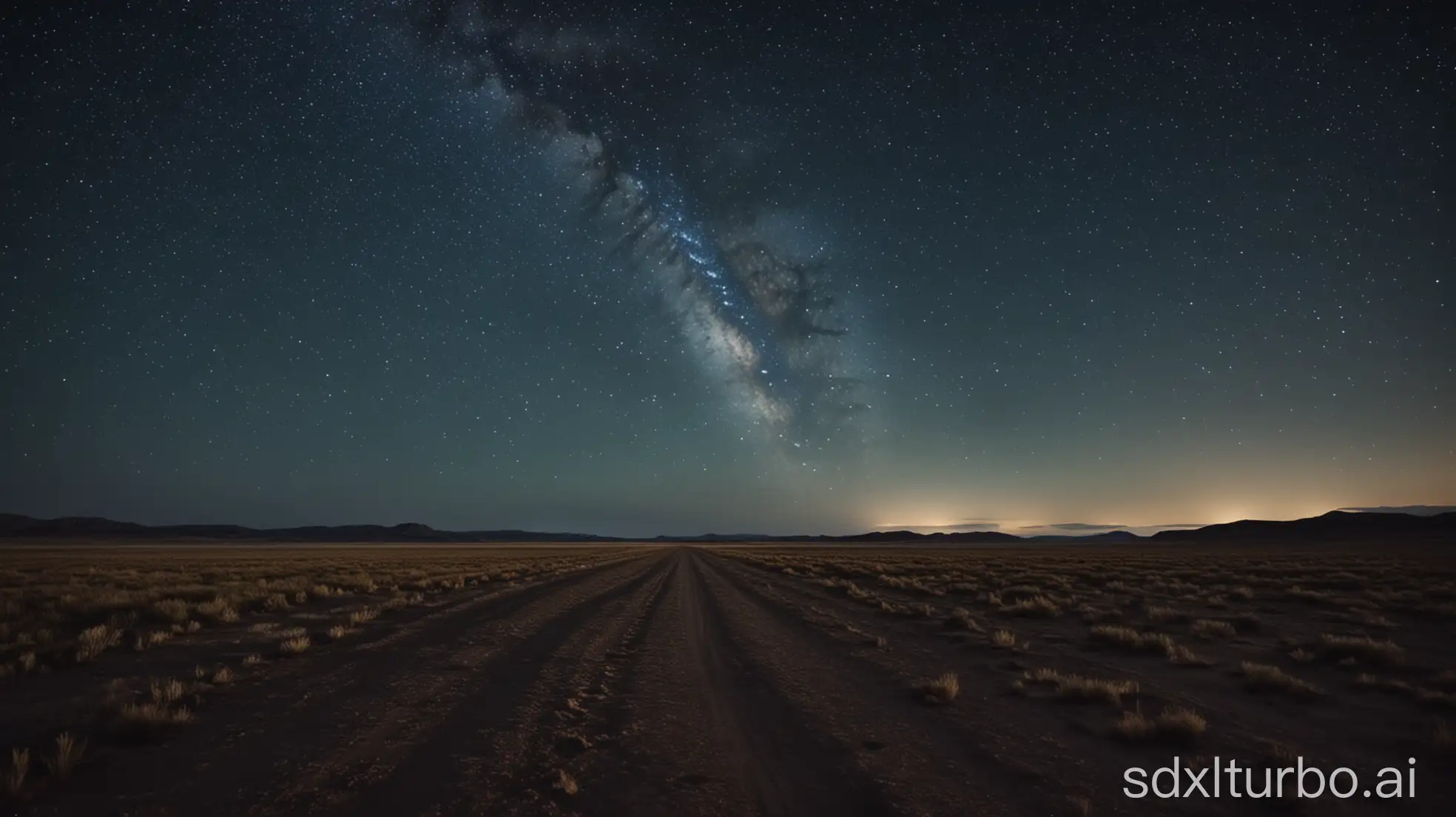 Cinematic-View-of-a-Vast-Plain-Under-a-Starry-Sky