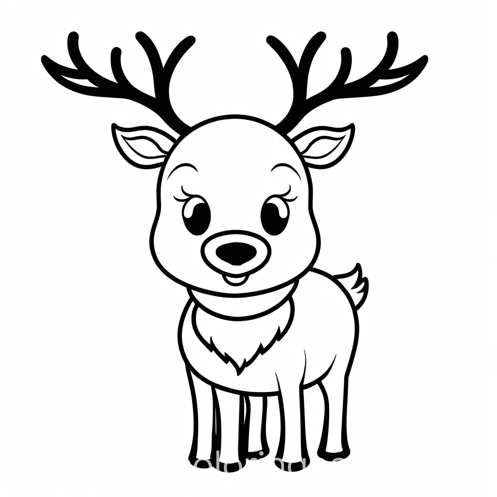 Cute-Reindeer-Coloring-Page-for-Kids