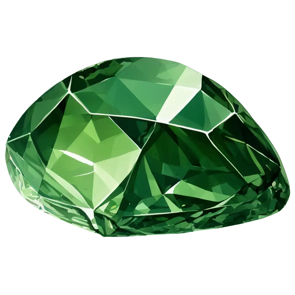 Green-Tourmaline-Stone-Cartoon-PNG-Vibrant-and-Playful-Gem-Illustration