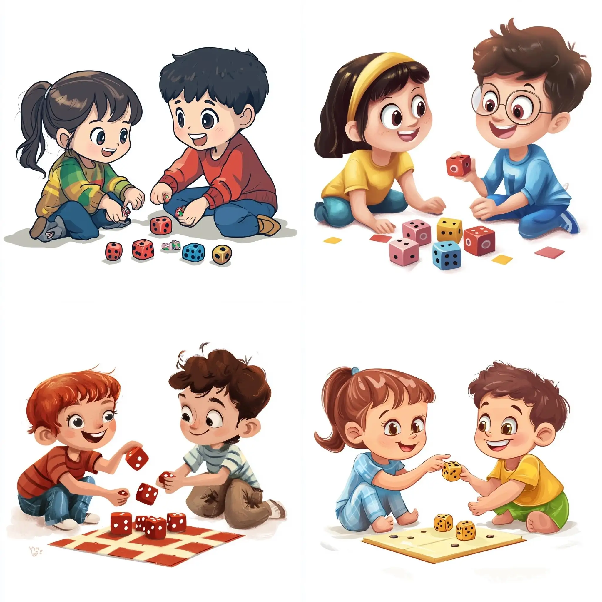 Young-Kids-Playing-Dice-in-Cartoon-Style