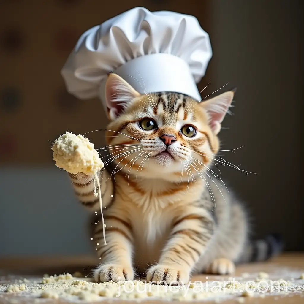 Playful-CatAI-Image-Prompt-Expansion-in-Chef-Hat-Whisking-Batter-with-Flour-on-Its-Face