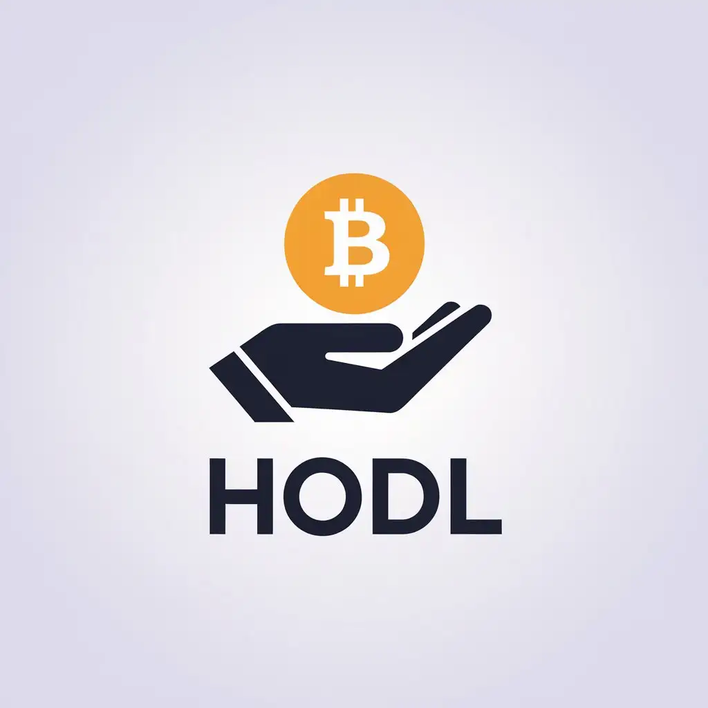 LOGO Design for HODL Minimalistic CryptoInspired TextBased Symbol for Technology Industry