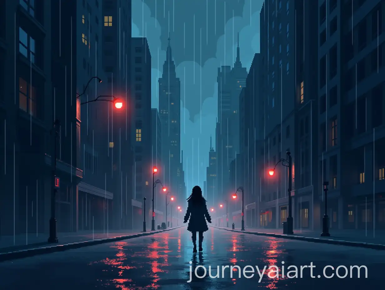 Melancholic-Pixel-Art-of-a-Rainy-Cityscape-with-a-Girl-Running