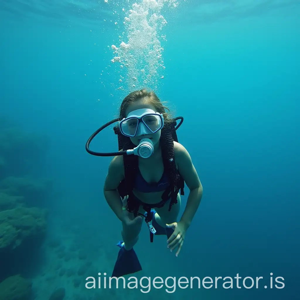 Scuba-Diving-Girl-Underwater-with-Regulator-Cerulean-Skin-and-Watercolors