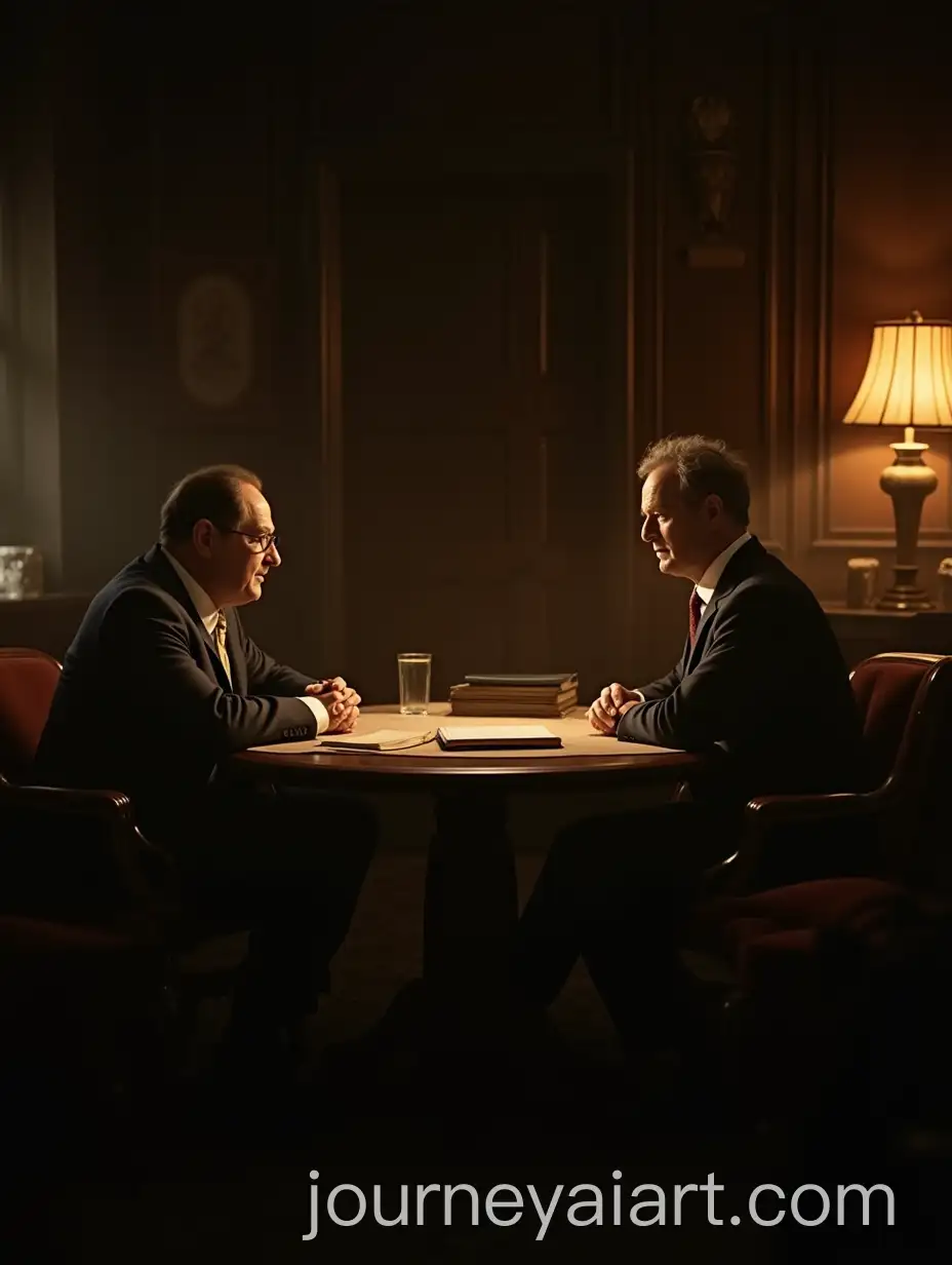 1940s-Oxford-Study-with-CS-Lewis-and-JRR-Tolkien-in-Vintage-Cinematic-Style