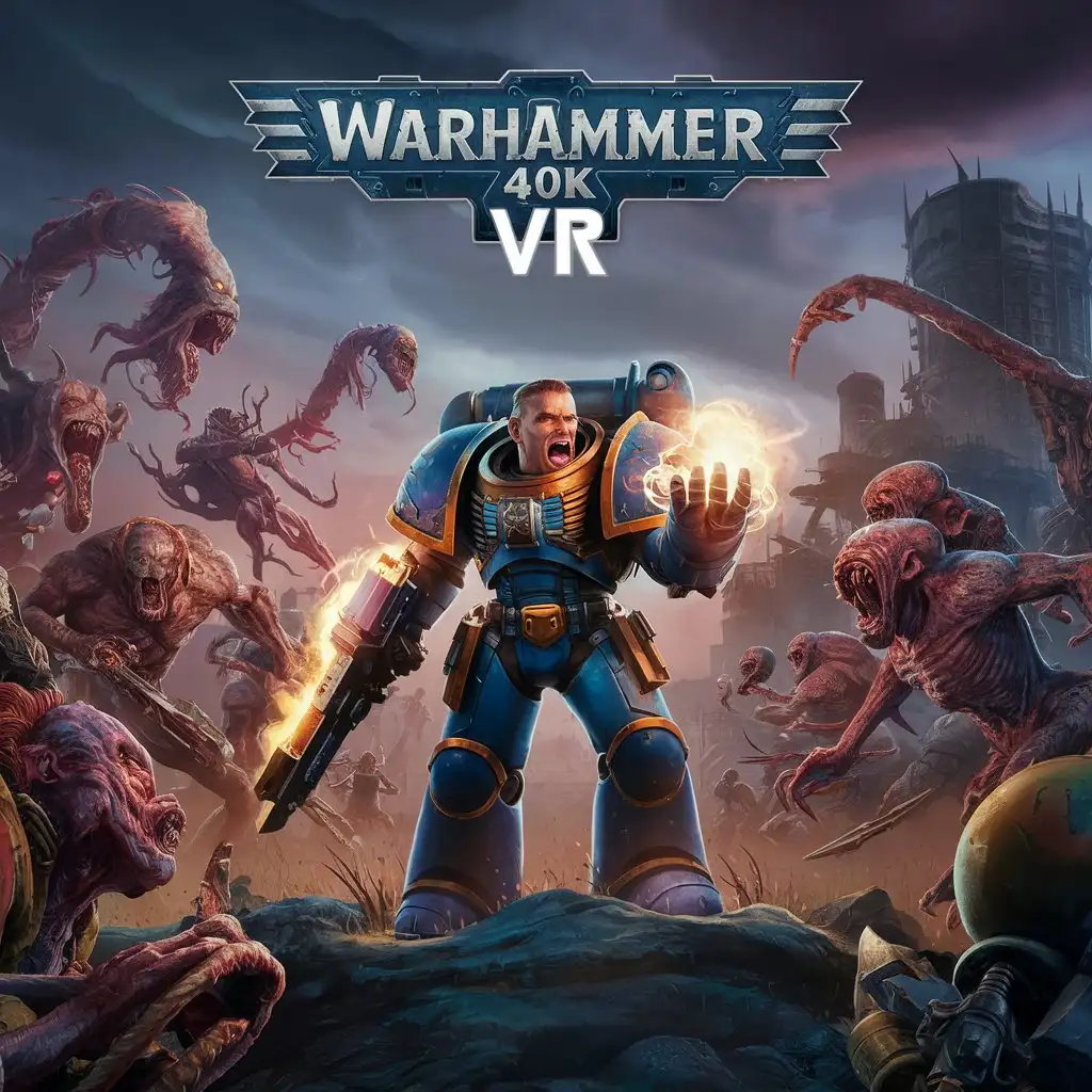 Warhammer 40k VR Cartoon Art Tiny Warriors Battle in Virtual Reality