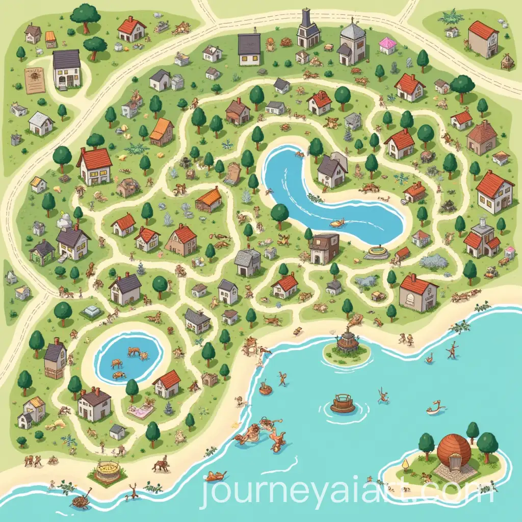 Illustrated-Zoo-Map-with-Animal-Exhibits-and-Attractions