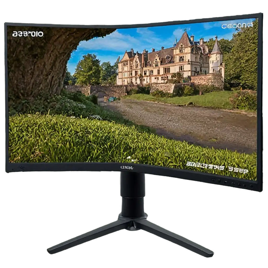 HighQuality-Gaming-Monitor-PNG-Image-for-Enhanced-Digital-Design-and-Display