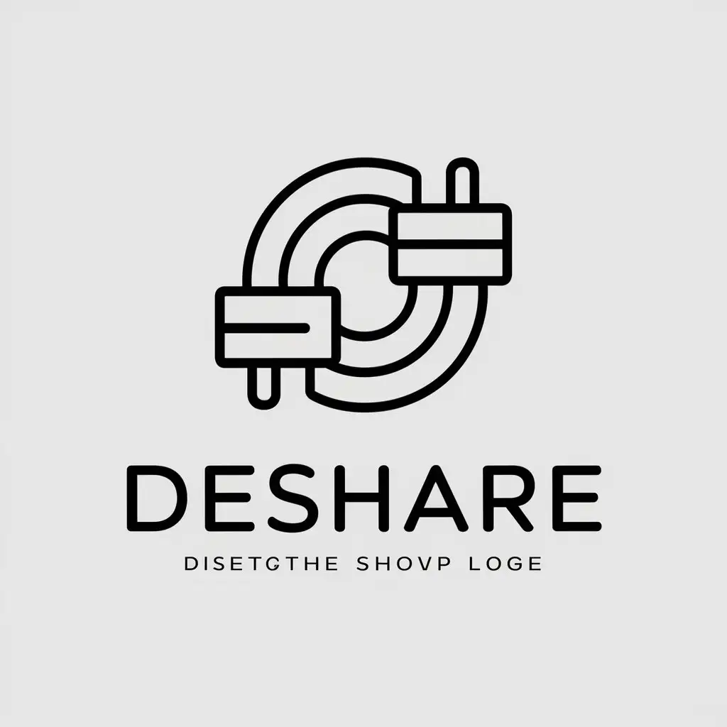 LOGO-Design-For-Deshare-Distributed-Power-Bank-Technology-in-Minimalistic-Style