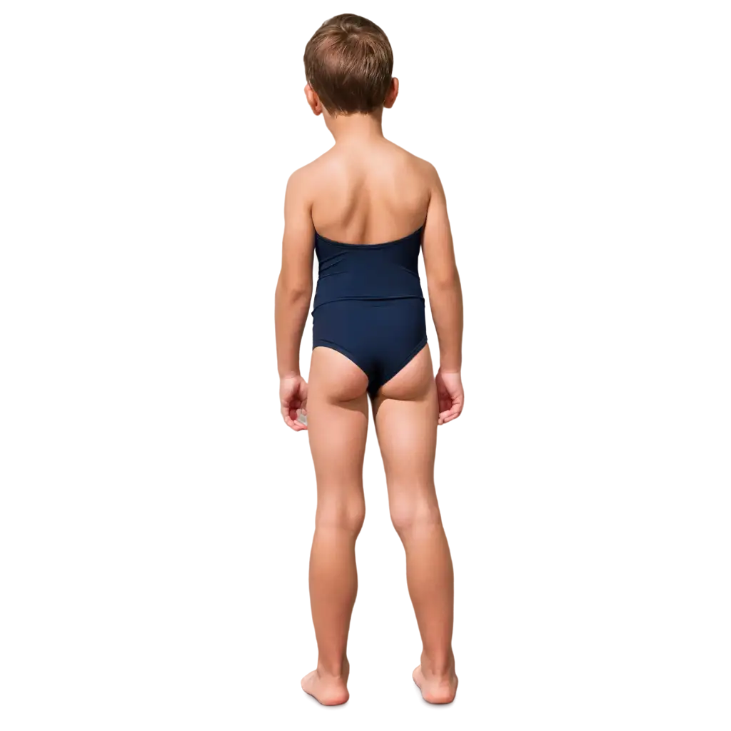 HighQuality-PNG-Image-Rear-View-of-Little-Boy-in-Swimsuit-Isolated