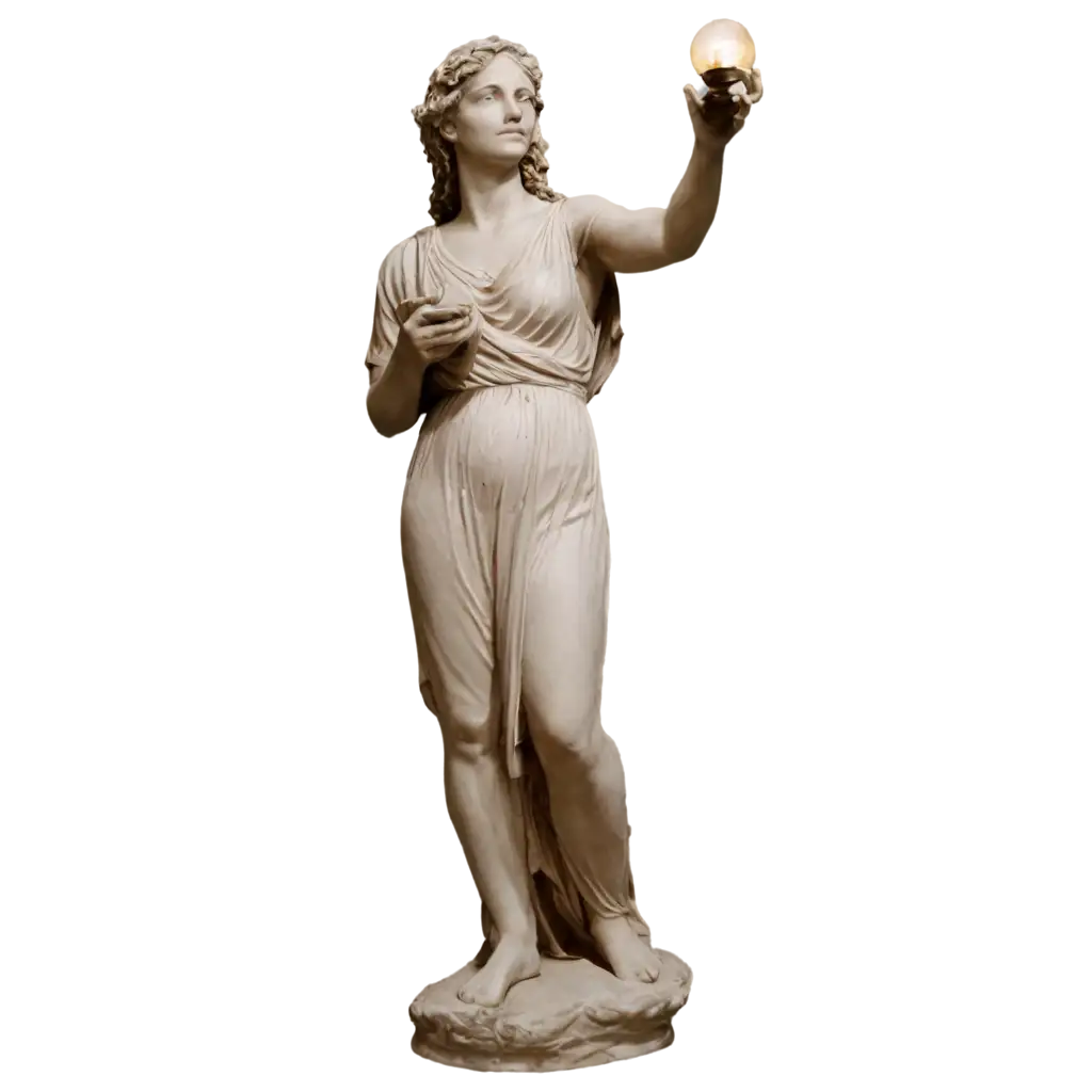 Roman-Violet-Statue-Holding-Lamp-with-Both-Hands-HighQuality-PNG-Image-for-Digital-Design-and-Graphics