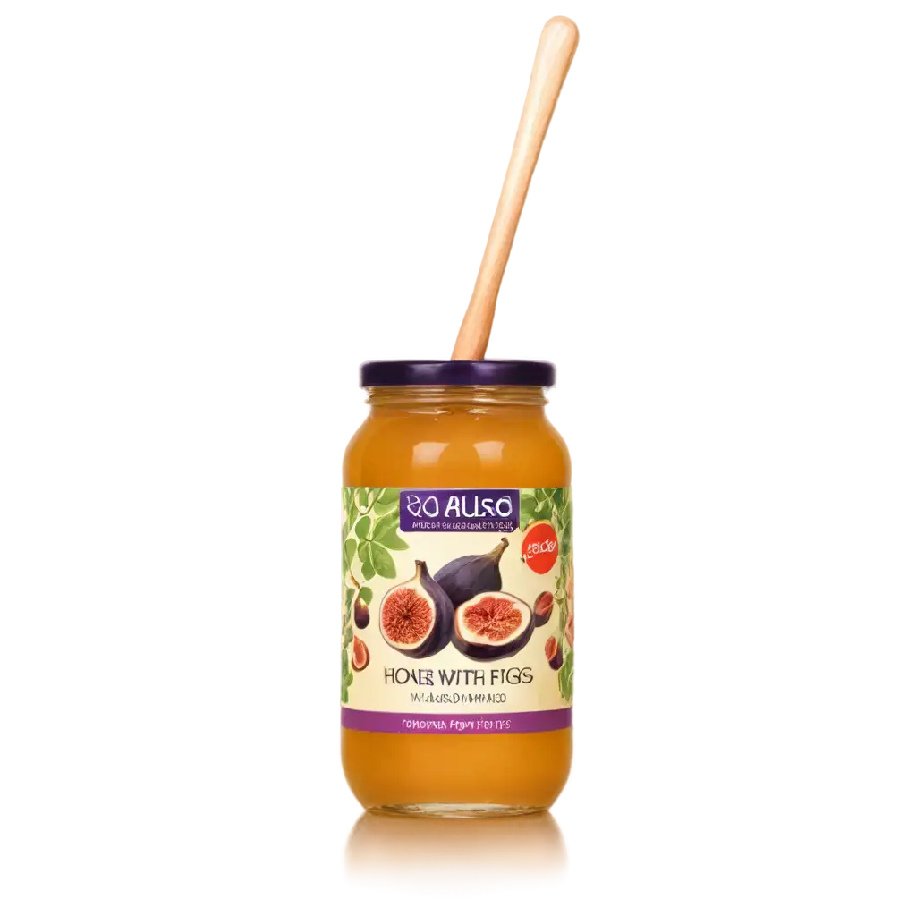 Honey-with-Figs-Mixed-PNG-HighQuality-Image-for-Delicious-Culinary-Visuals