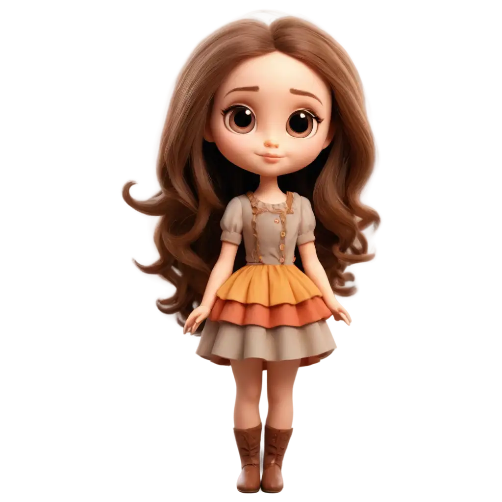 Adorable-3D-PNG-Doll-with-Big-Eyes-and-Autumn-Colors-for-Stunning-Visuals