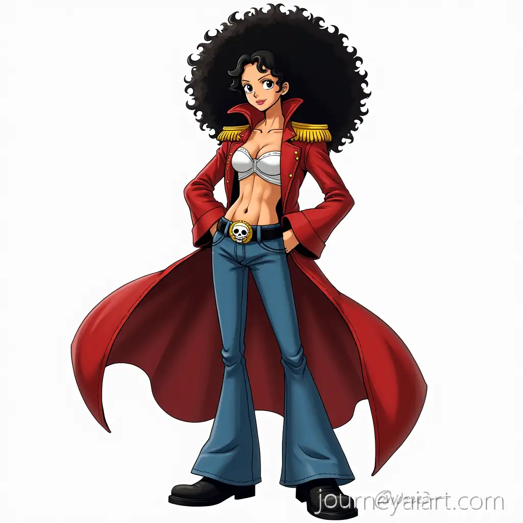 Portrait-of-a-Stylish-Character-with-Curly-Hair-in-a-Red-Coat-and-Skull-Belt