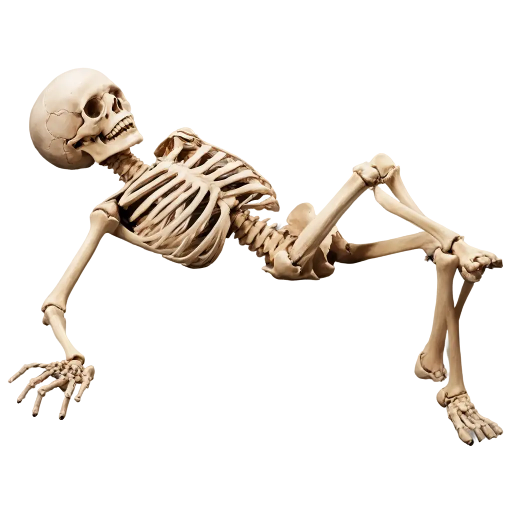 PNG-Human-Skeleton-Lying-Down-Groaning-in-Pain-Side-View