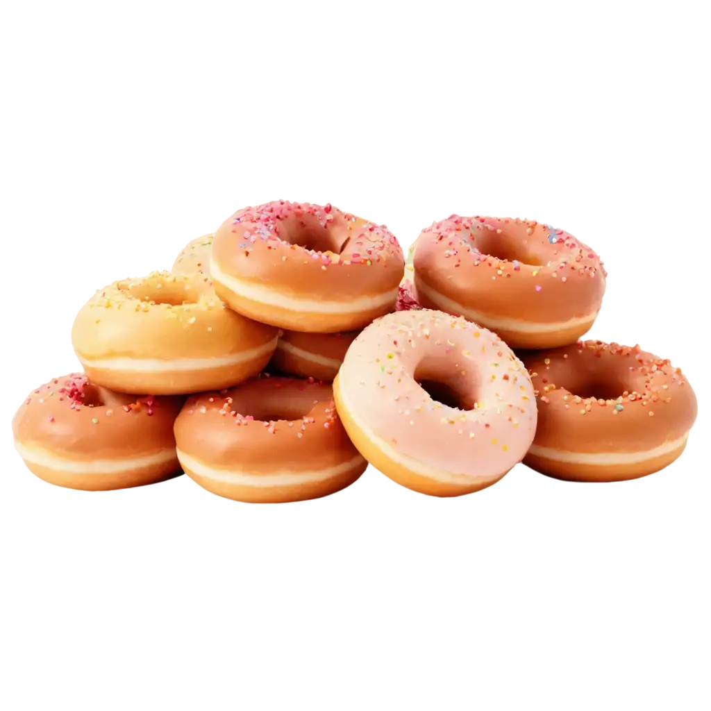 Pile-of-Donuts-PNG-Image-HighQuality-and-Versatile-Digital-Asset-for-Your-Creative-Projects