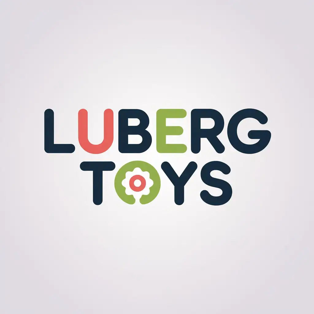 a vector logo design,with the text "Luberg Toys", main symbol:LUBERG,Minimalistic,clear background