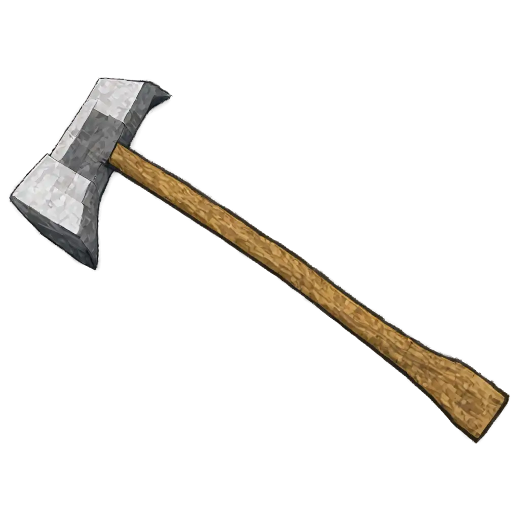 Minecraft-Axe-PNG-Image-for-HighQuality-Digital-Use