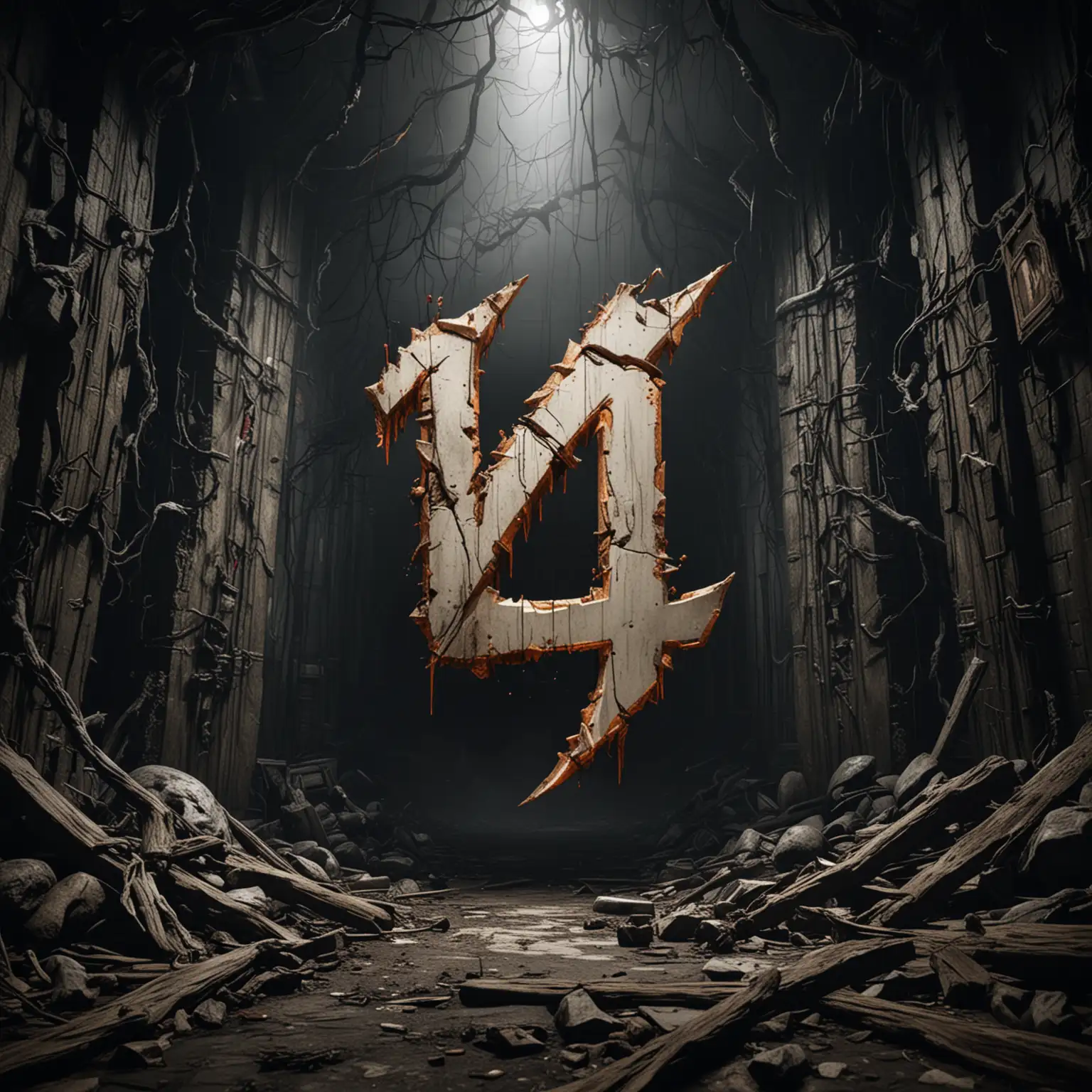 unreal engine 5 logo in theme horror