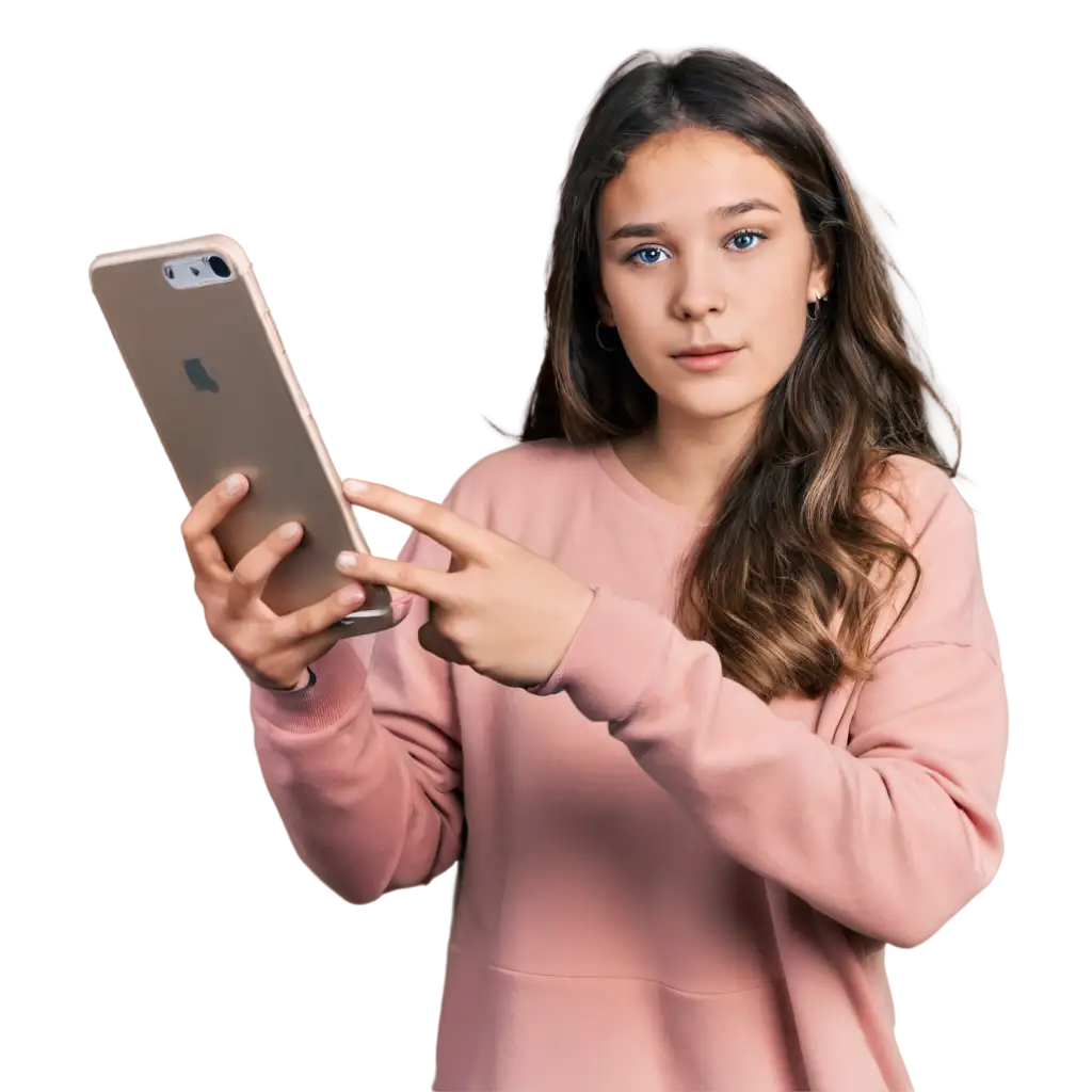 iPhone-in-the-Hands-of-a-Girl-PNG-Image-for-Modern-Digital-Interactions