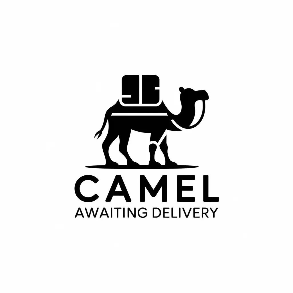 LOGO Design for Camel Awaiting Delivery Simple and Clean Symbol for the Travel Industry