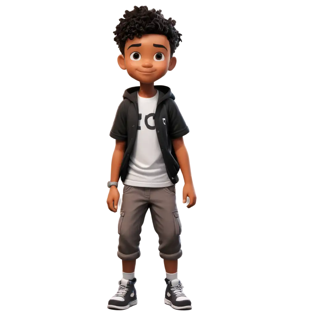 HighQuality-PNG-Illustration-of-a-Boy-in-Black-Enhancing-Visual-Clarity-and-Detail