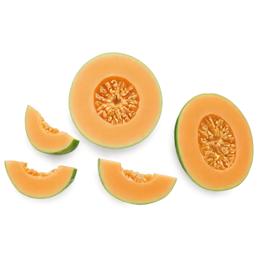 Fresh-Melon-Pieces-PNG-Image-Crisp-and-Colorful-Slices-for-Culinary-Delights