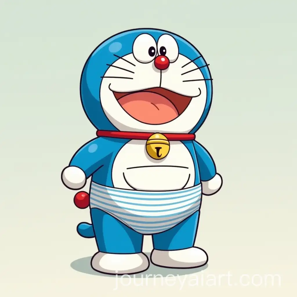 Doraemon-Wearing-Underwear-in-Colorful-Cartoon-Style