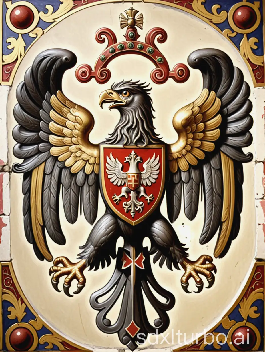 Byzantine style, double-headed eagle