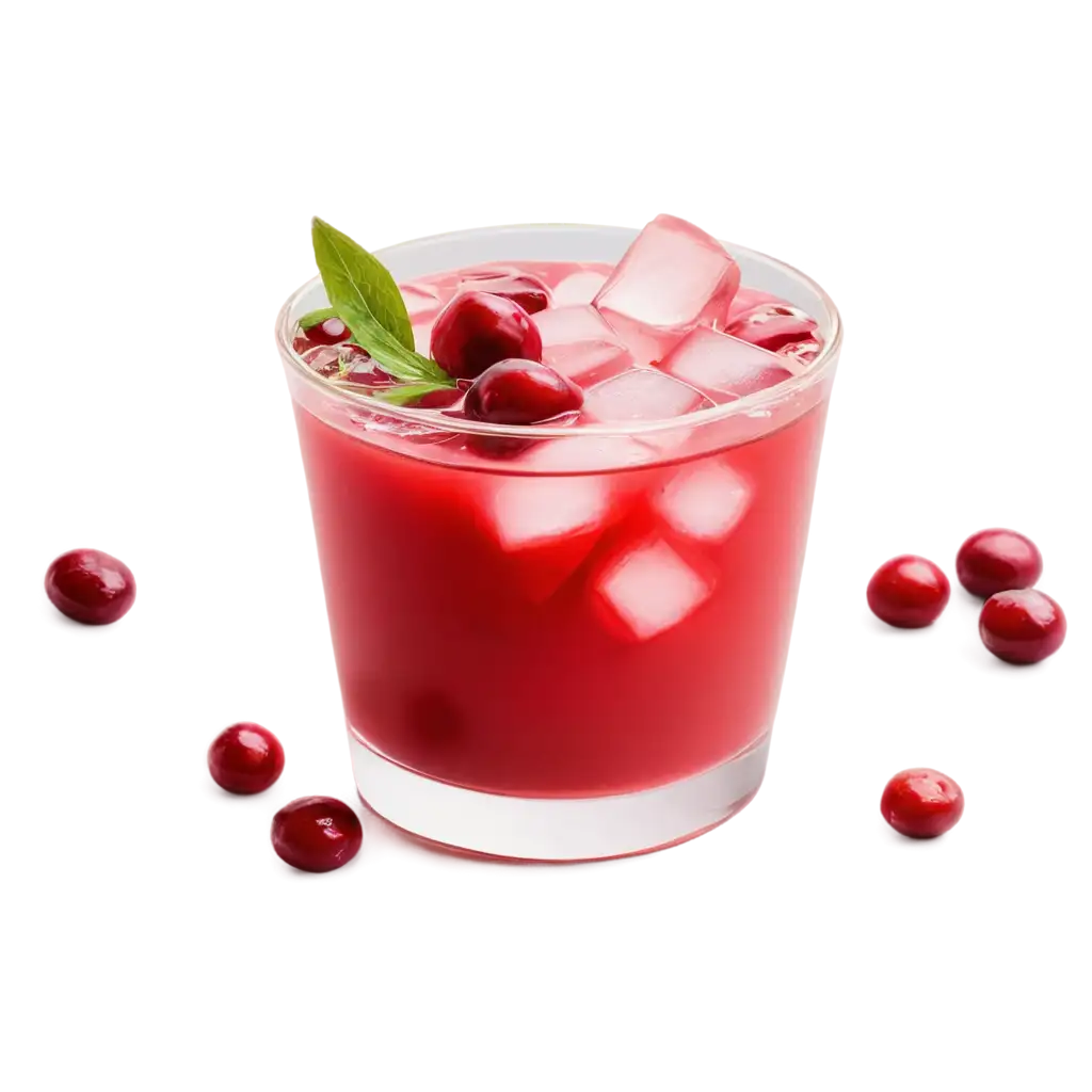 Vibrant-Cranberry-Iced-Chai-PNG-Image-for-Refreshing-Visuals