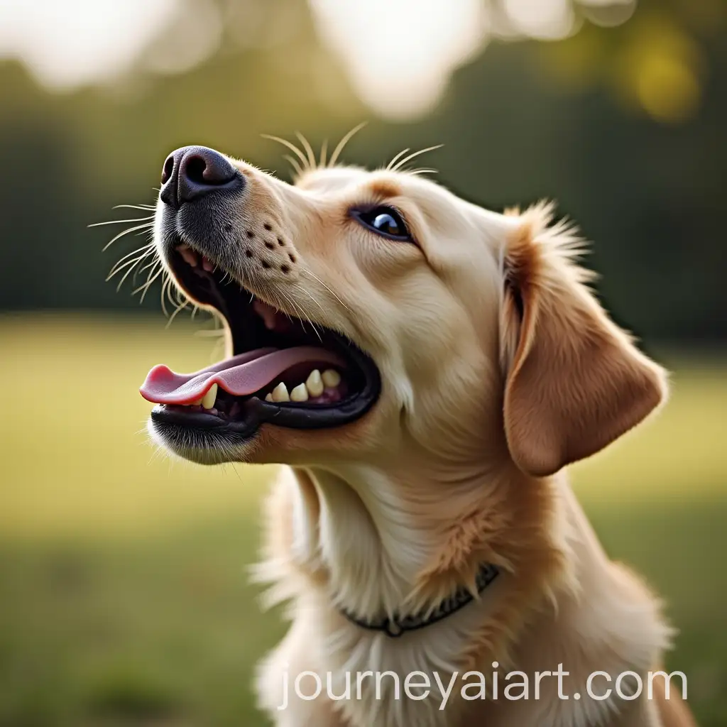 Dog-Barking-in-a-Playful-Pose