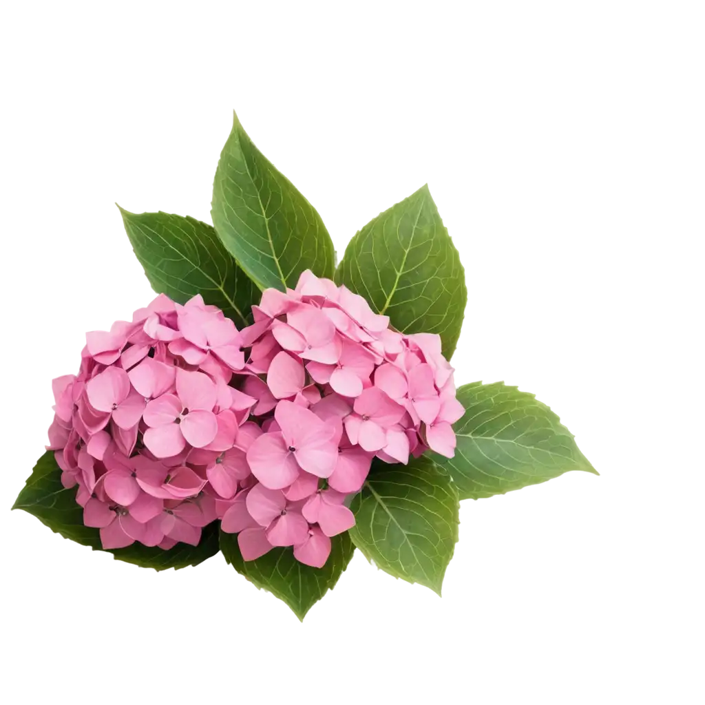 Pink-Cute-Hydrangea-PNG-Image-Enhance-Your-Designs-with-Vibrant-Floral-Beauty