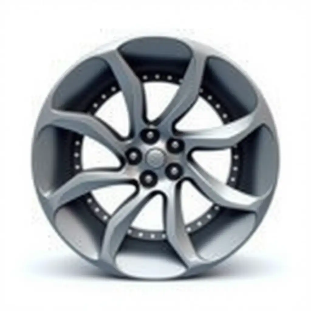 Sleek-Futuristic-Car-Wheel-Design-on-White-Background