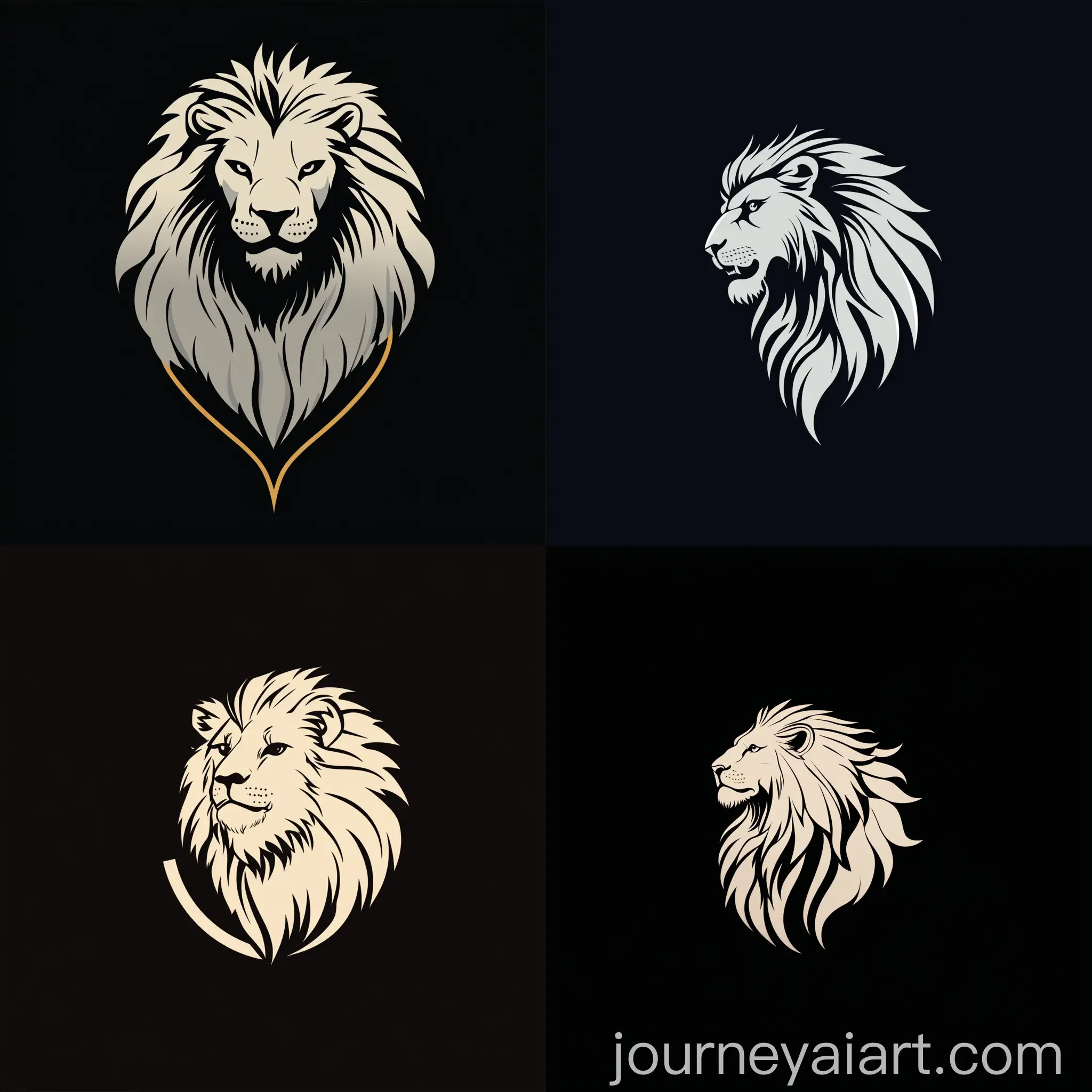 Majestic-Lion-Logo-Design-for-Journey-AI-Art