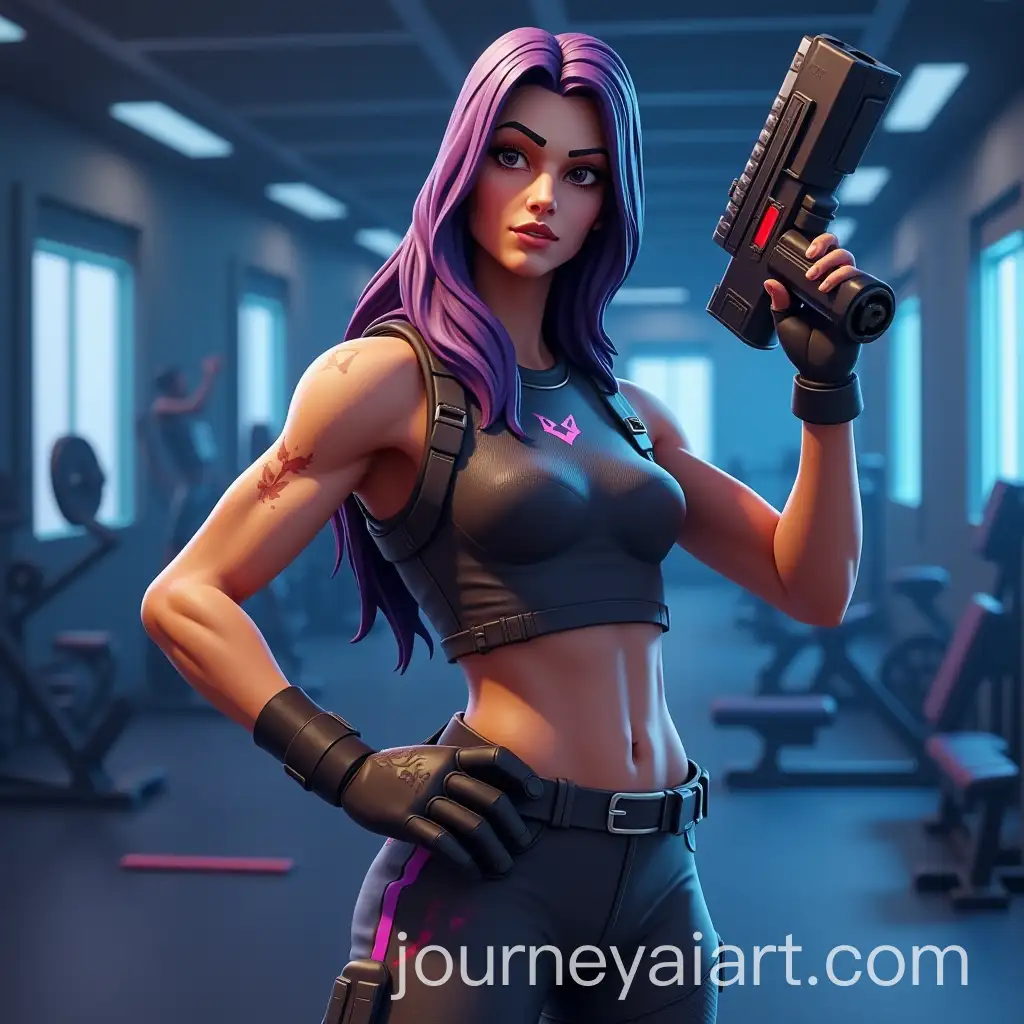 Fortnite-Player-Training-Intensively-in-the-Gym