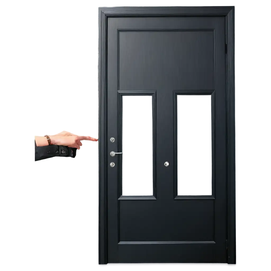 Open-Black-Door-in-Zoom-with-Instagram-Frame-PNG-for-Office-View-Simulation