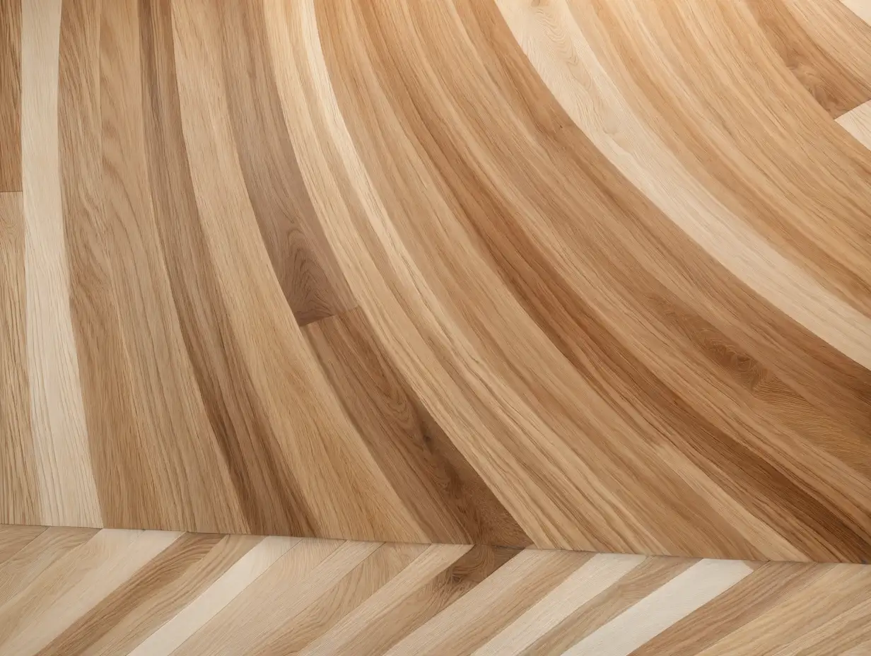 Abstract White Oak Textures Overlapping in Harmonious Flow