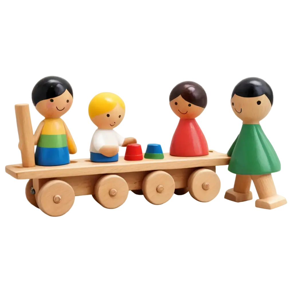 Wooden-Toy-with-Children-HighQuality-PNG-for-Playful-Imagery