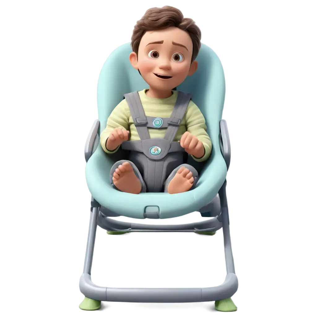 Empty-Baby-Bouncer-PNG-in-3D-Pixar-Style-HighQuality-Image-for-Creative-Projects