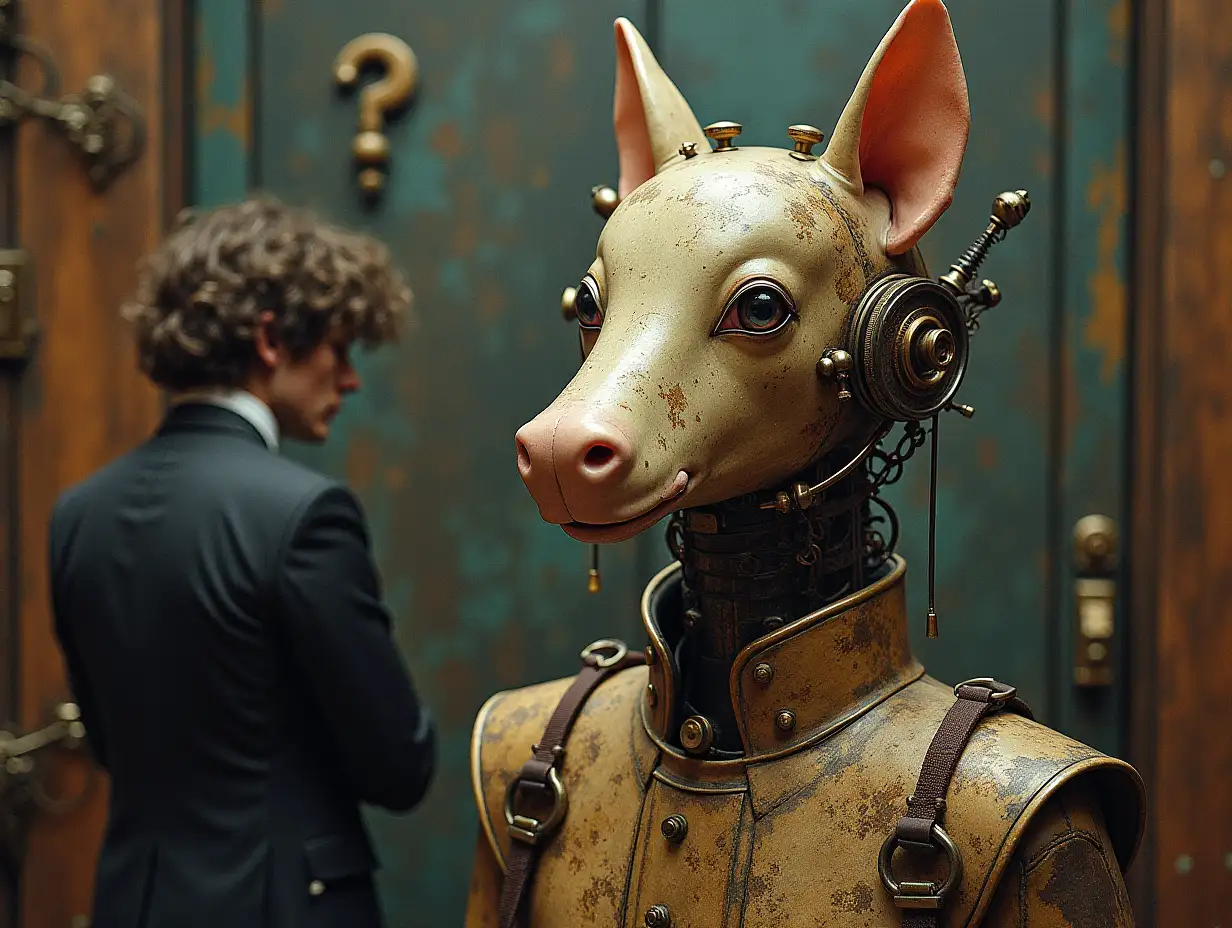 Surrealist questions for the artificial unconscious of Steampunk