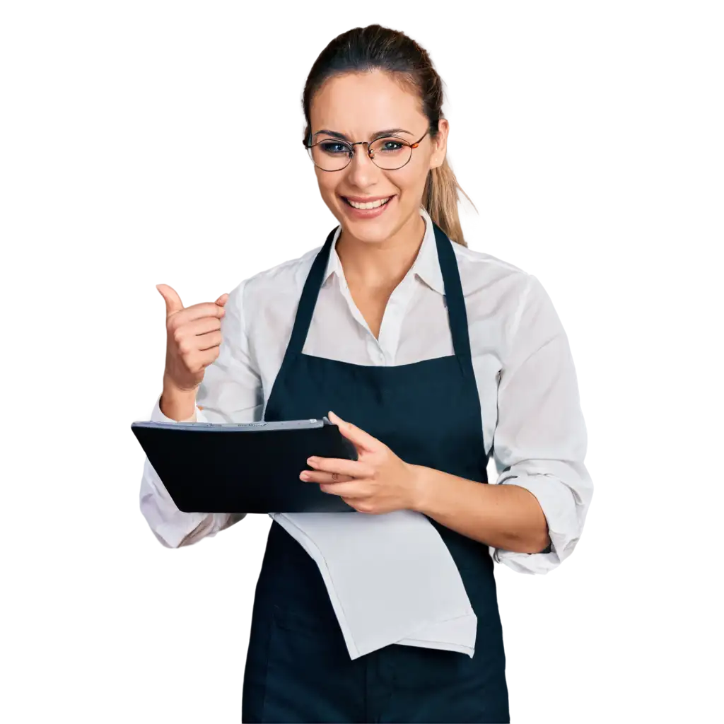 HighQuality-PNG-Image-of-a-Restaurant-Employee-Receiving-Feedback