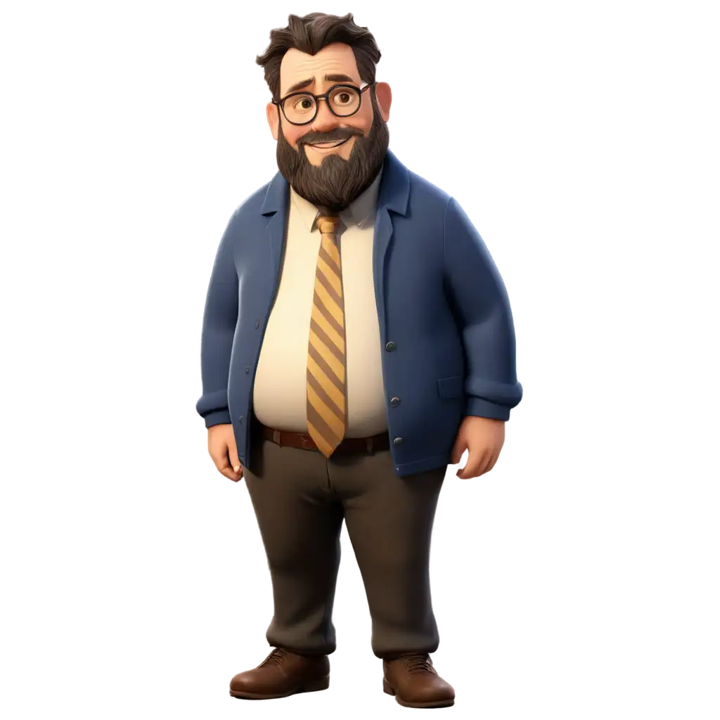 Overweight-and-Bearded-Professor-Disney-Avatar-PNG-Perfect-for-Creative-Designs-and-Educational-Content