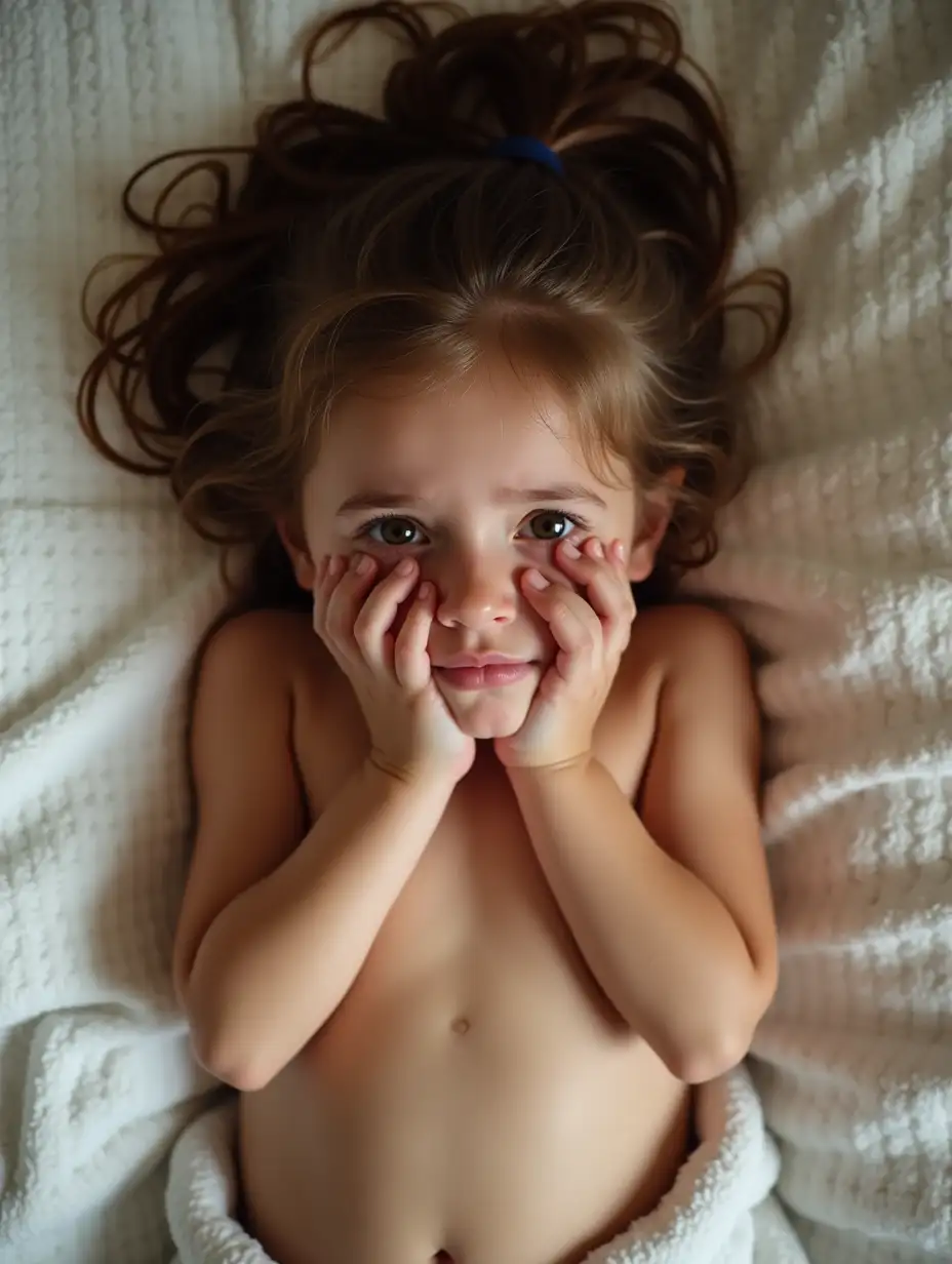 Cherubic-Little-Girl-Crying-PostBath-Bedtime-Scene