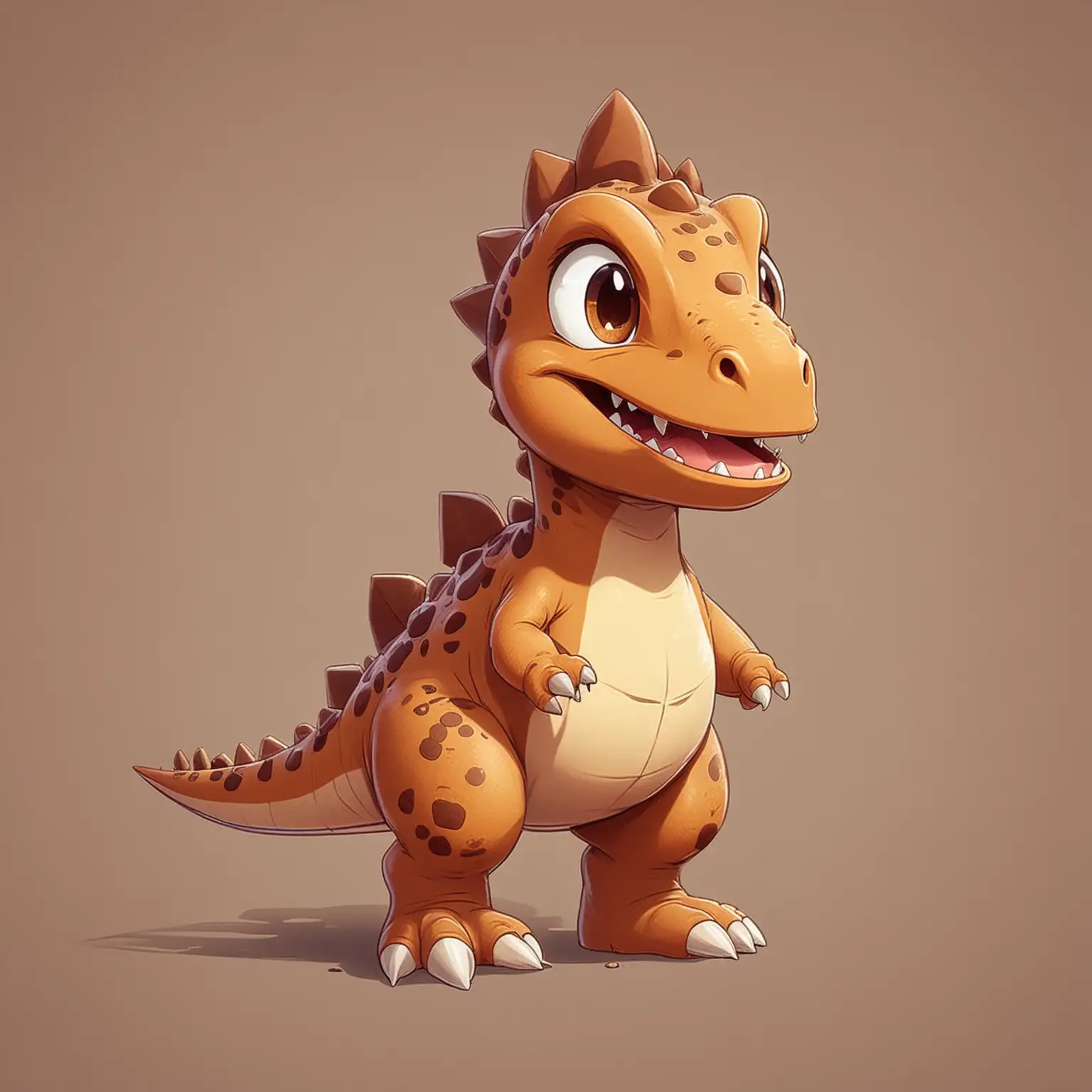 Cute Cartoon Dinosaur Character in Pokemon Style