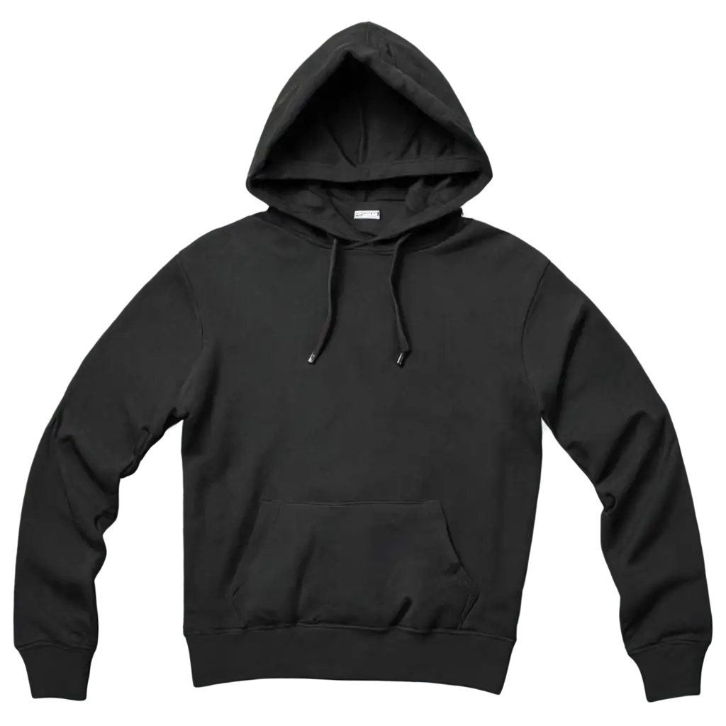 HighQuality-Black-Hoodie-Plane-PNG-Image-for-Versatile-Design-Use